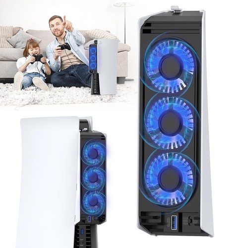 Ps5 cooling fan - qychhj, led